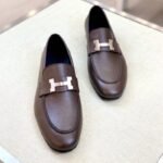 Hermes Paris Loafers Brown For Men - Image 7