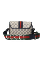 Gucci Ophidia GG Small Shoulder Bag Dark Blue/Beige - Image 3