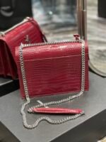 Saint Laurent Sunset Medium Chain Bag Red - Image 4