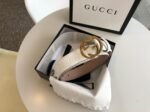 Gucci Signature Belt White GG 370543 - Image 4