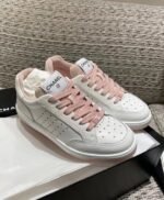 Chanel Sneakers White/Pink For Women, Women's Shoes 0.4in/1cm G39225