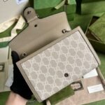 Gucci Dionysus Mini Shoulder Bag 7.9in/ 20cm Beige/ White GG Supreme Canvas Palladium Hardware For Women 421970 UULBN 9683 - Image 10
