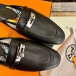 Hermes Oz Mule Black For Women, Women's Shoes H201075Z 02390 - Image 7