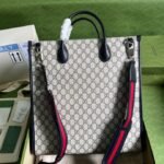 Gucci Tote Bag With Interlocking G Beige And Blue - Image 7
