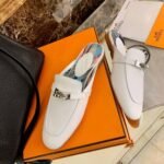 Hermes Oz Mule White For Women, Women's Shoes H201075Z - Image 6