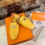 Hermes Oz Mule Yellow For Women, Women's Shoes - Image 8