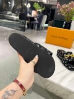 Louis Vuitton Jumbo Flatform Mule Black For Women LV - Image 5