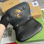 Gucci Blondie Medium Shoulder Bag 11in/ 28cm Black Gold Hardware For Women‎ 699268 UXX0G 1000 - Image 13