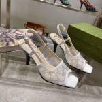 Gucci Women's GG Slingback Mid-Heel Pump White For Women GG - Image 5