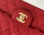 Chanel Classic Handbag 26cm Red A01112 - Image 8