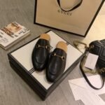 Gucci Princetown Slipper Black For Women GG ?423513 BLM00 1000