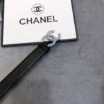 Chanel Belt With Double C Buckle Black Women Belt - Image 6