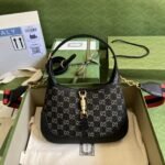 Gucci Jackie 1961 Small Shoulder Bag Black And Ivory 678843 UN3AG 1294 - Image 11