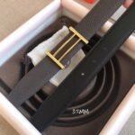 Hermes Rider Belt Buckle & Reversible Black For Women, Women Belt - Image 4