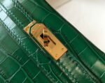 Hermes Mini Kelly 19 Green Crocodile Bag For Women, Women's Handbags, Shoulder Bags 7.5in/19cm - Image 6