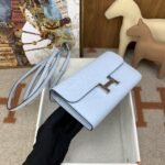 Hermes Constance Long Togo Wallet Light Blue, Silver Toned Hardware Bag For Women, Women's Handbags, Shoulder Bags 8.1in/21cm - Image 7