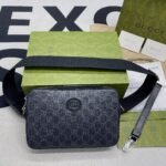 Gucci Shoulder Bag With Interlocking G Black 703468 92THF 1000 - Image 3