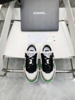Chanel Sneakers White/Green For Women, Women's Shoes - Image 2