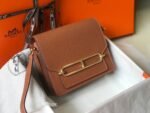 Hermes Mini Evercolor Sac Roulis 19 Brown For Women, Women's Handbags, Shoulder Bags 7.5in/19cm