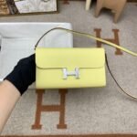 Hermes Constance Long Togo Wallet Yellow, Silver Toned Hardware Bag For Women, Women's Handbags, Shoulder Bags 8.1in/21cm - Image 7