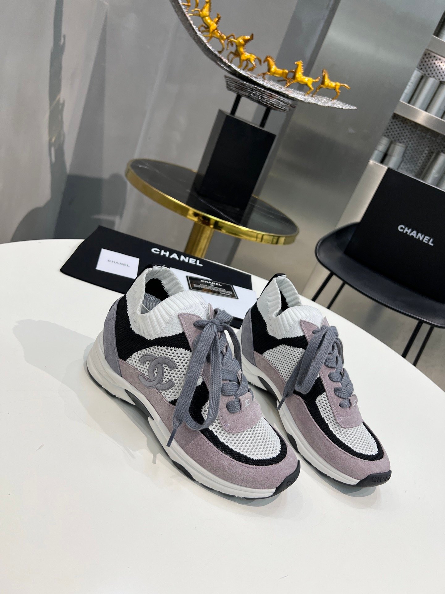 4fd09fcc.jpg Chanel Sneakers Purple For Women, Women's Shoes - Image 1