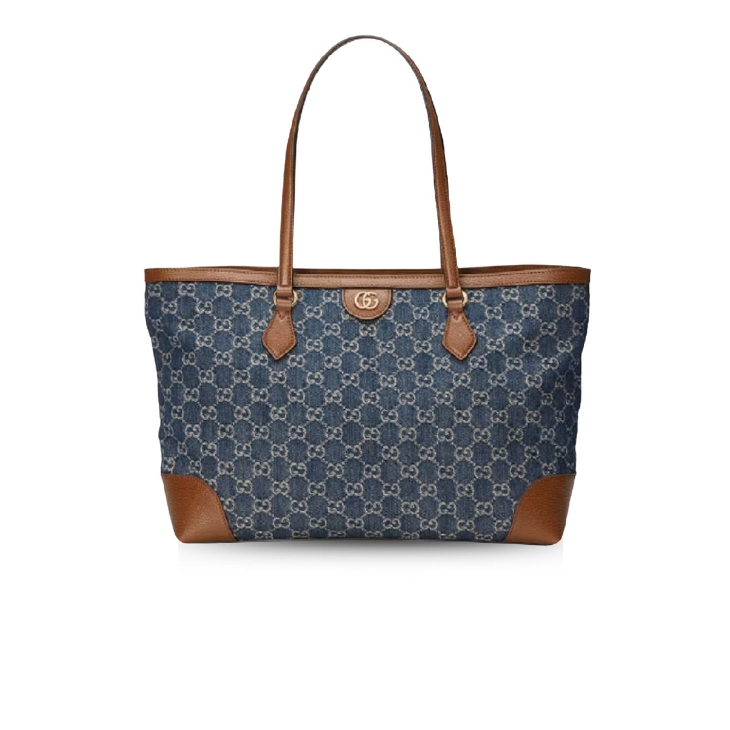 xr:d:DAGBeGYKeuI:801,j:3256527052239953040,t:24041109 Gucci Ophidia GG Medium Tote Dark Blue And Ivory 631685 2KQGG 8375 - Image 1