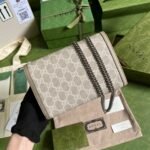 Gucci Dionysus Mini Shoulder Bag 7.9in/ 20cm Beige/ White GG Supreme Canvas Palladium Hardware For Women 421970 UULBN 9683 - Image 4