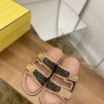 Fendi Feel Slides Dark Pink For Women