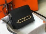 Hermes Mini Evercolor Sac Roulis 19 Black For Women, Women's Handbags, Shoulder Bags 7.5in/19cm - Image 2