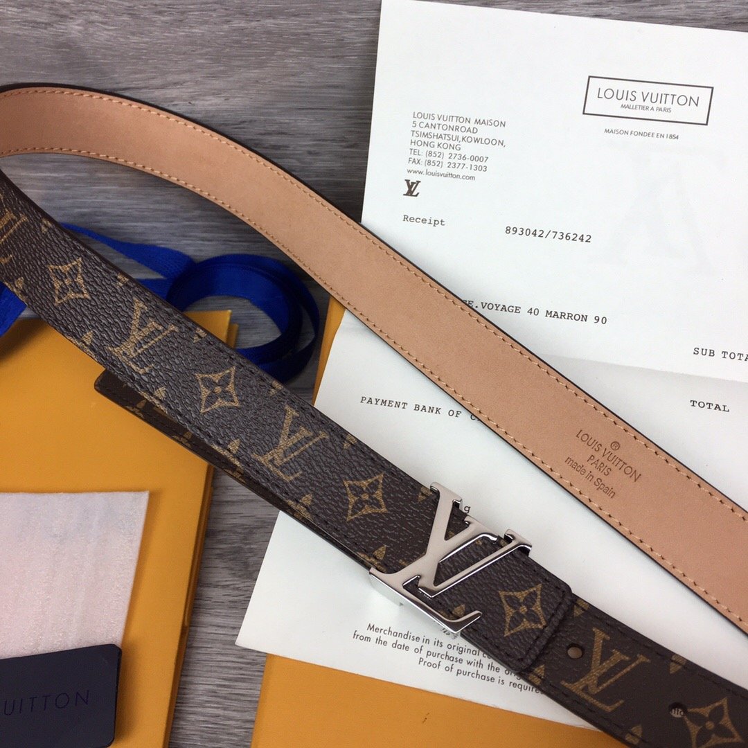 5480971a.jpg Louis Vuitton LV Iconic Reversible Belt Monogram Canvas, LV Belt M0527V - Image 1