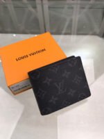 Louis Vuitton Multiple Wallet Monogram Eclipse For Men, Men's Wallet 4.5in/11.5cm LV M61695 - Image 8