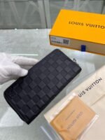 Louis Vuitton Zippy Wallet Vertical Damier Infini For Men, Men's Wallet 7.9in/20cm LV N63548 - Image 6
