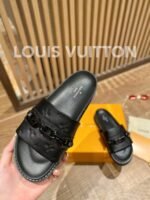 Louis Vuitton LV Sunset Flat Comfort Mule Black For Women LV - Image 6