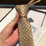 Gucci GG Bees Silk Tie Beige GG Men Tie ‎545078 4E002 9764 - Image 6