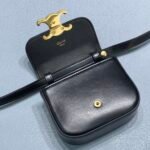 Celine Teen Triomphe Bag Black 188423BF4.38NO - Image 7