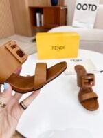 Fendi Baguette Brown Heels For Women - Image 6