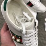 Ace Studded Leather Sneakers 431887 Calfskin Leather Spring/Summer 2018 Collection, White - Image 6