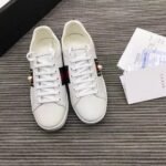 Ace Studded Leather Sneakers 431887 Calfskin Leather Spring/Summer 2018 Collection, White - Image 8