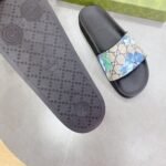 Gucci Men's Slides Bloom Print Blue For Men 408508 G2200 - Image 7