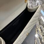 Saint Laurent Envelope Medium Chain Bag White - Image 8
