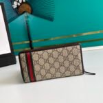 Gucci GG Supreme Beige Zip Around Wallet For Men, Men's Wallets 19cm/7.5in GG - Image 2