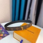Louis Vuitton LV Initiales Reversible Belt Monogram Canvas, LV Belt