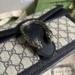Gucci Dionysus Small Shoulder Bag 10in/ 25cm Beige/ Blue GG Supreme Canvas Antique Silver Hardware For Women 499623 K9GSN 4075 - Image 9
