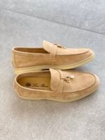 Loro Piana Summer Charms Walk Loafers Sandstone For Women - FAE5444 D044 - Image 7