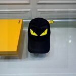 Fendi Baseball Eye Cap Black Fendi Cap - Image 2