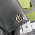 Gucci GG Marmont Card Case Black with Silver Hardware 4.5in/11cm GG 428737 0YK0N 1000 - Image 8