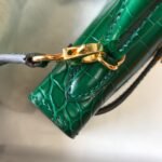 Hermes Mini Kelly 19 Green Crocodile Bag For Women, Women's Handbags, Shoulder Bags 7.5in/19cm - Image 8