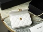 Chanel CO-CO Clutch With Chain 9.5cm/3.7in Gold Toned Hardware For Women White - Image 7
