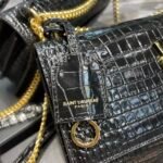 Saint Laurent Sunset Medium Chain Bag Black 442906DND0J1000 - Image 6