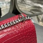 Saint Laurent Sunset Medium Chain Bag Red - Image 6
